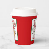 Grappige grillige kerst papier beker (Links)