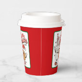 Grappige grillige kerst papier beker (Rechts)
