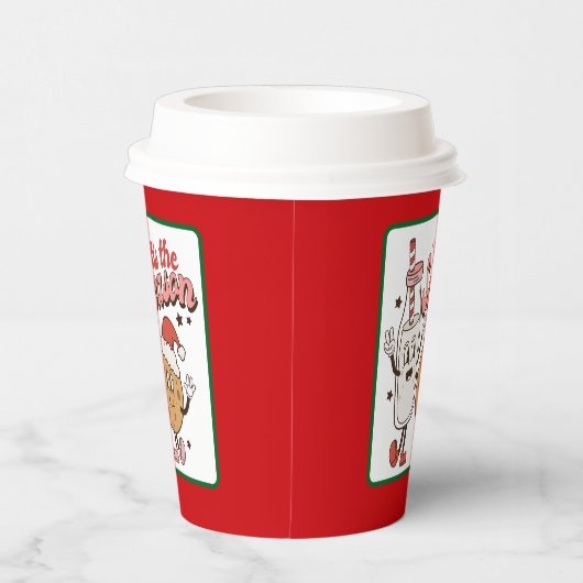 Grappige grillige kerst papier beker (Rechts)