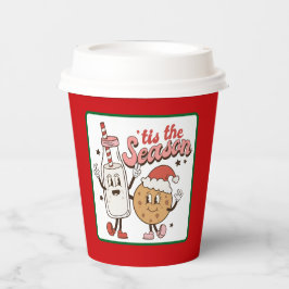 Grappige grillige kerst papier beker