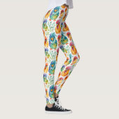 Grappige grillige Waterverf stijl kippen Leggings (Rechts)