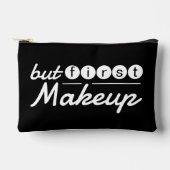 Grappige grillige zwart-wit make-up reizen etui (Voorkant)