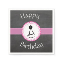 Grappige grillige zwarte kat krijtbord verjaardag