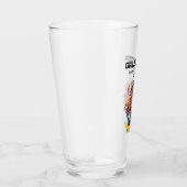 Grappige Grillmaster Pun Dad Joke Keeping Meat Hot Glas (Rechts)