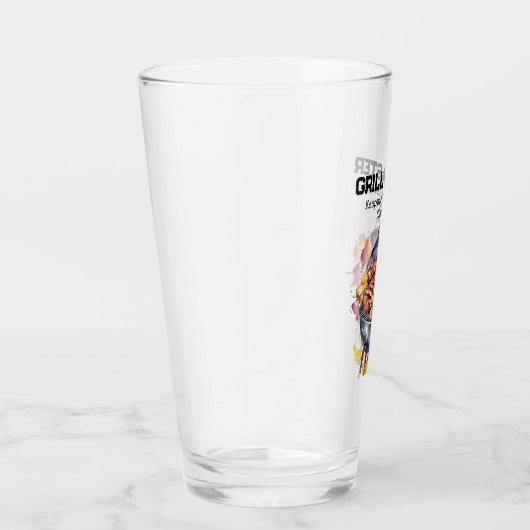 Grappige Grillmaster Pun Dad Joke Keeping Meat Hot Glas (Rechts)