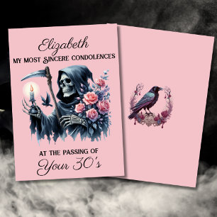 Grappige Grim Reaper Dood aan mijn jeugd 40ste ver Kaart