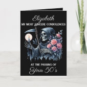 Grappige Grim Reaper Dood aan mijn jeugd 60ste ver Kaart (Voorkant)