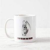 Grappige Grim Reaper Quote Spooky Halloween Night Koffiemok (Links)