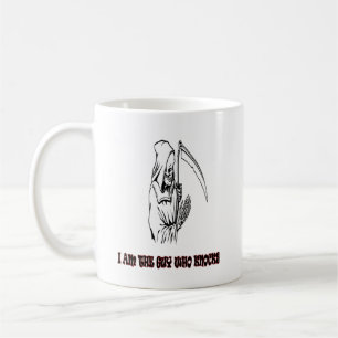 Grappige Grim Reaper Quote Spooky Halloween Night Koffiemok
