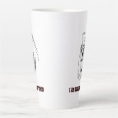 Grappige Grim Reaper Quote Spooky Halloween Night Latte Mok (Voorkant)