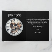 Grappige grimmige maaier voor hem verjaardag kaart (Binnen)