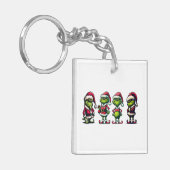 Grappige Grinch Dat is het ik ga niet 2 zijdig Sleutelhanger (Voorkant Links)