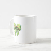 Grappige Grinchmas Coquette Bow Koffiemok (Voorkant links)