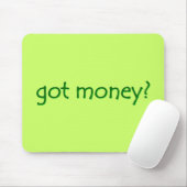 Grappige Groen Geld? Muismat (Met muis)