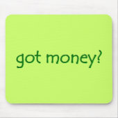 Grappige Groen Geld? Muismat (Voorkant)