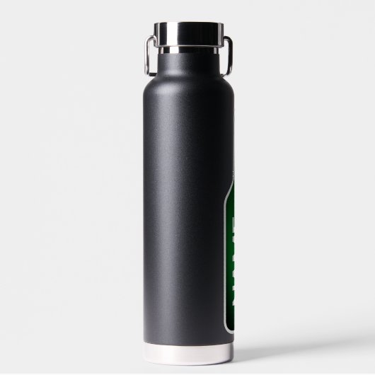 Grappige groene bierfles gepersonaliseerde waterfl waterfles (Voorkant)