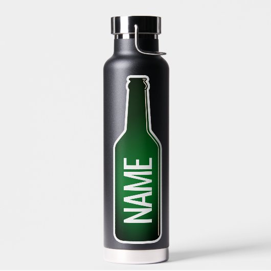 Grappige groene bierfles gepersonaliseerde waterfl waterfles (Links)