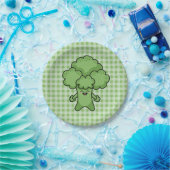 Grappige Groene Broccoli Papieren Bordje (Feest)