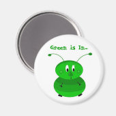 Grappige Groene Bug Magneet (Voorkant / Achterkant)