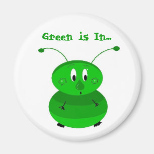 Grappige Groene Bug Magneet