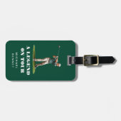 Grappige Groene Golfer Sport Bagagelabel (Voorkant horizontaal)