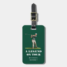 Grappige Groene Golfer Sport