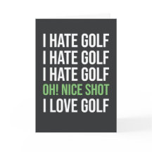 Grappige Groene Golfkaart Voor Golfer Humor