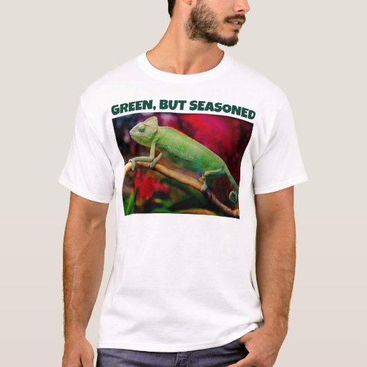 Grappige Groene Kameleon T-shirt (Voorkant)