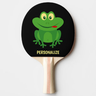 Grappige groene kikker pingpongbat voor tafeltenni tafeltennisbatje
