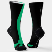 Grappige groene kikkerpoot Voeten Sokken Knie Dier (Gebogen)