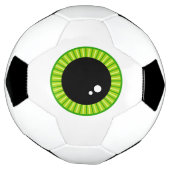 Grappige Groene Oogbal Voetbal (Gedraaid)