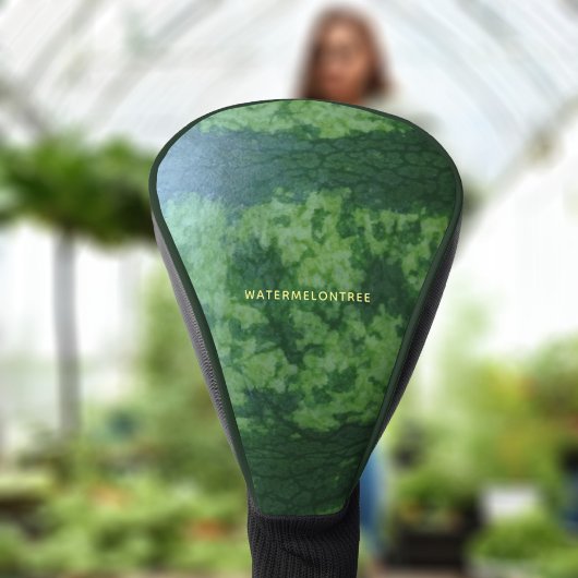 Grappige Groene Watermeloen Rind Fruit Driver Golfheadcover