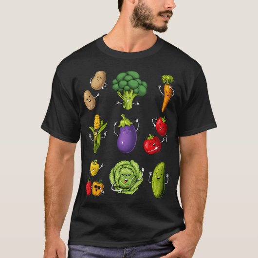 Grappige Groenten T-shirt (Voorkant)