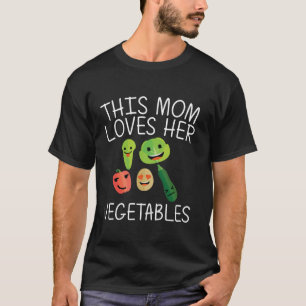 Grappige groenten voor mama fruit groenten tuin t-shirt