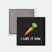 Grappige Groentewrap Grappig Vind ik het Rauw Wort Magneet (Voorkant / Achterkant)