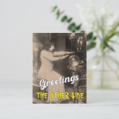 Grappige  Groeten Crystal Ball Halloween Briefkaart (Staand voorkant)