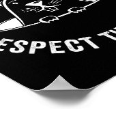 Grappige Grondhond Dag citaat, Respecteer De Schad Poster (Hoek)