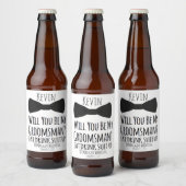 Grappige Groomsman Bier Fles Labels, Groomsman Bier Etiket (Flessen)