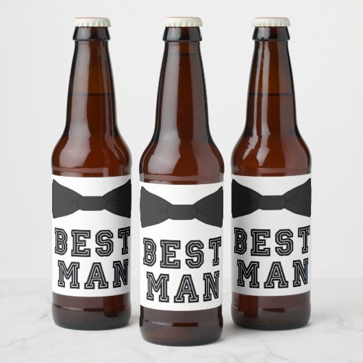 Grappige Groomsman Bier Labels, Groomsman voorstel Bier Etiket (Flessen)