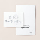 Grappige Groomsman of Beste Man - Broek Tijd om aa Folie Kaarten (Display)