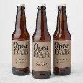 Grappige Groomsman Voorstellen Bier Etiket (Flessen)