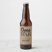 Grappige Groomsman Voorstellen Bier Etiket (Voorkant)