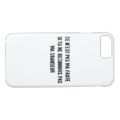 Grappige grootheid in het Frans Case-Mate iPhone Case (Achterkant (Horizontaal))