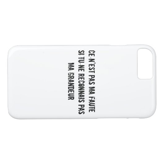 Grappige grootheid in het Frans Case-Mate iPhone Case (Achterkant (Horizontaal))