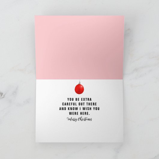 Grappige grootmoeder kerst Kaart (Binnen)