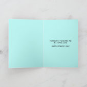 Grappige Grootste HoofdBaiter Douane Vaderdag Kaart (Binnen)