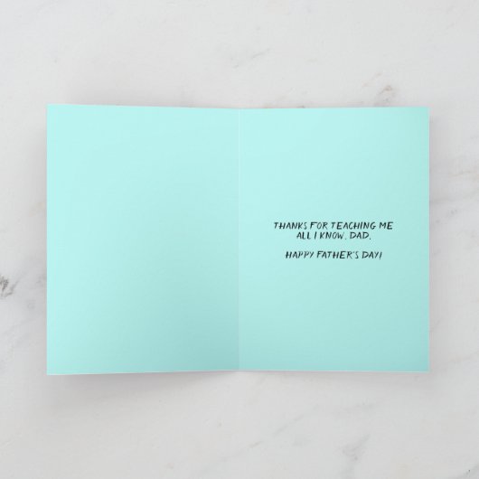 Grappige Grootste HoofdBaiter Douane Vaderdag Kaart (Binnen)