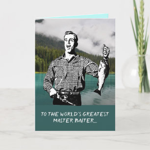 Grappige Grootste HoofdBaiter Douane Vaderdag Kaart