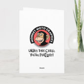 Grappige grootvader verjaardag kaart (Achterkant)