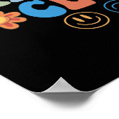 Grappige Groovy Lazy Pancreas Club Poster (Hoek)